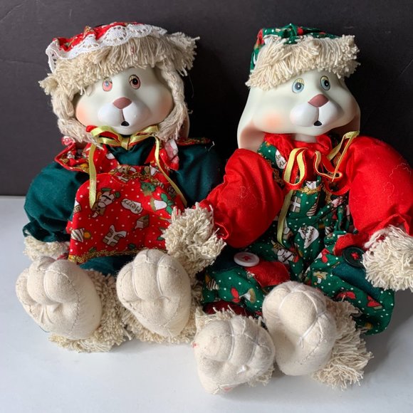 VINTAGE HOUSE OF LLOYDS CHRISTMAS AROUND THE WORLD HIP & HOP Bunny set - Picture 3 of 8